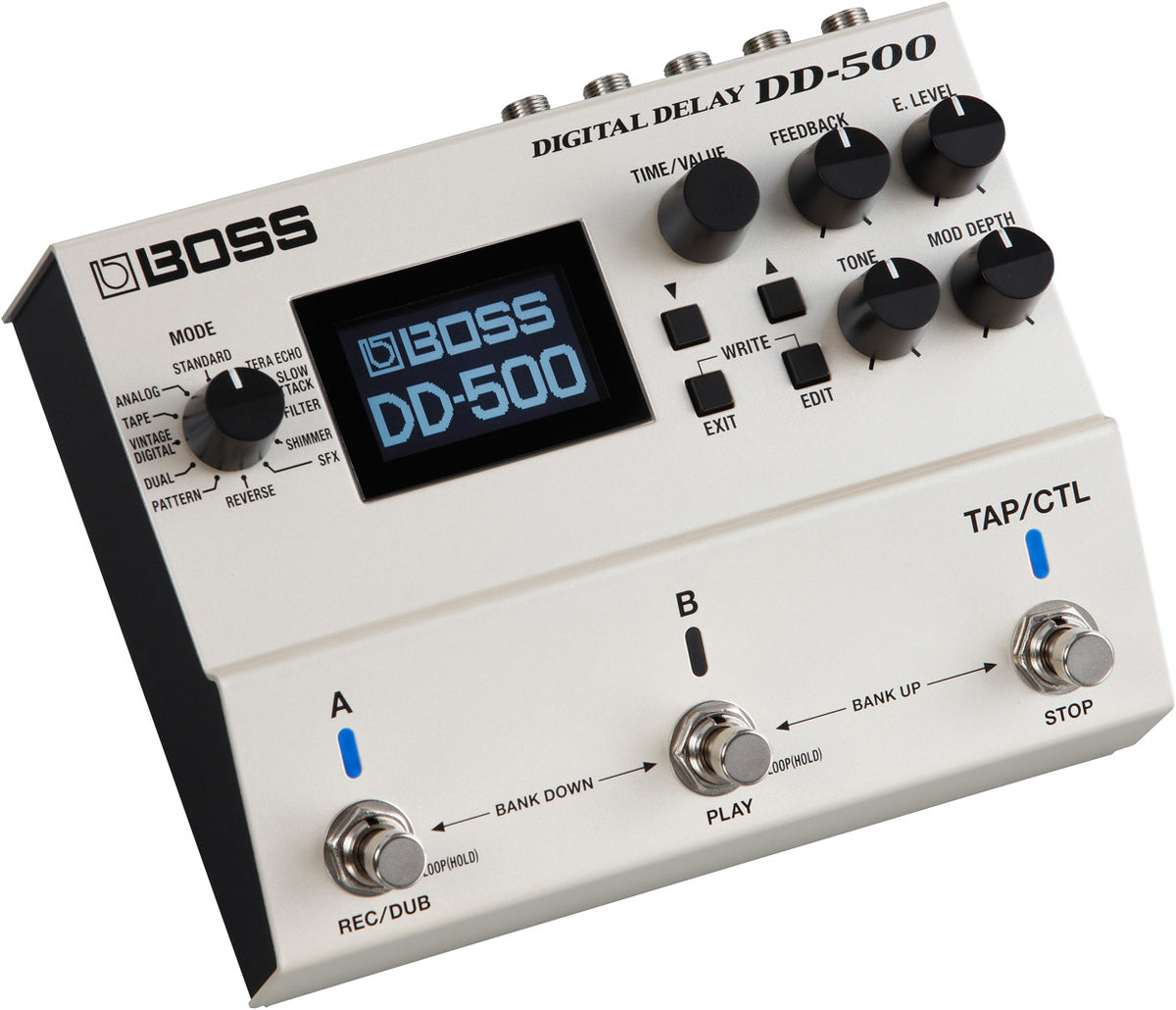 BOSS DD-500 Digital Delay Best Guitar Effects Pedal with 12 Delay Modes, Built-in Phrase Looper, MIDI, USB
