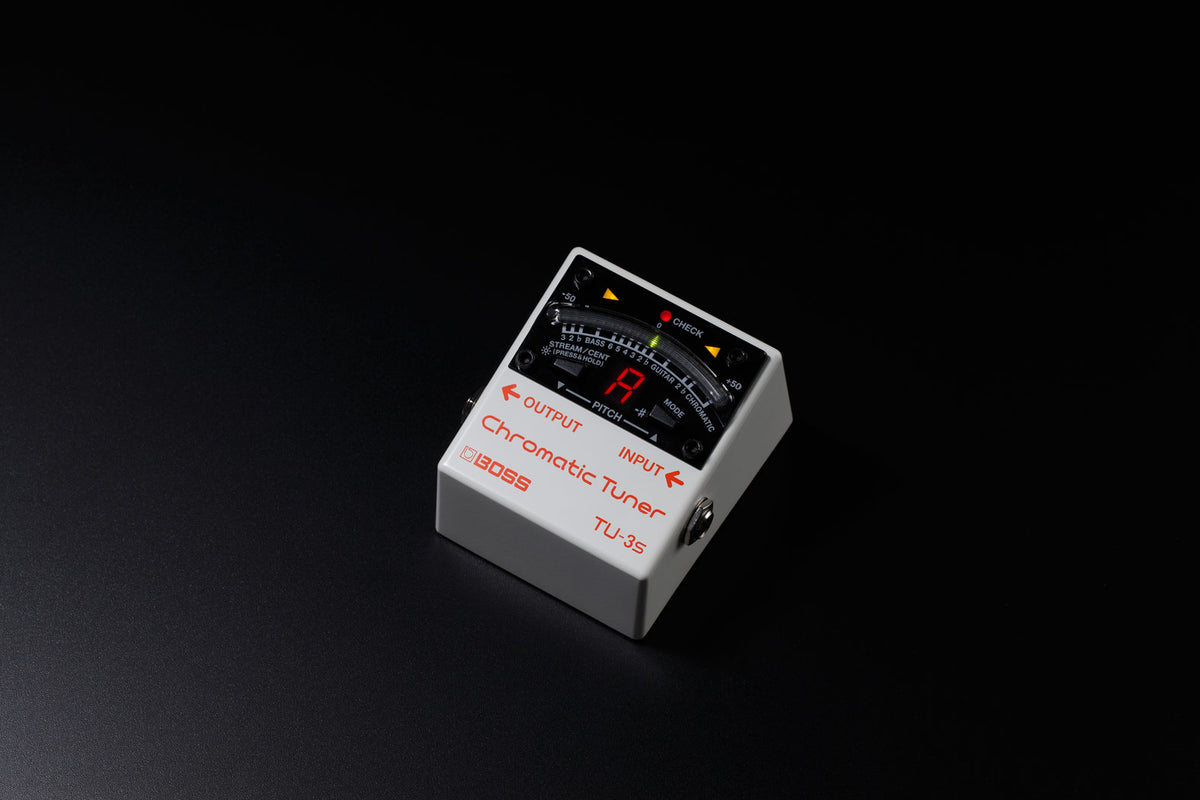 BOSS TU-3S Chromatic Tuner Best Guitar Tuner Inspired by TU-3 Tuning Performance in Compact Size
