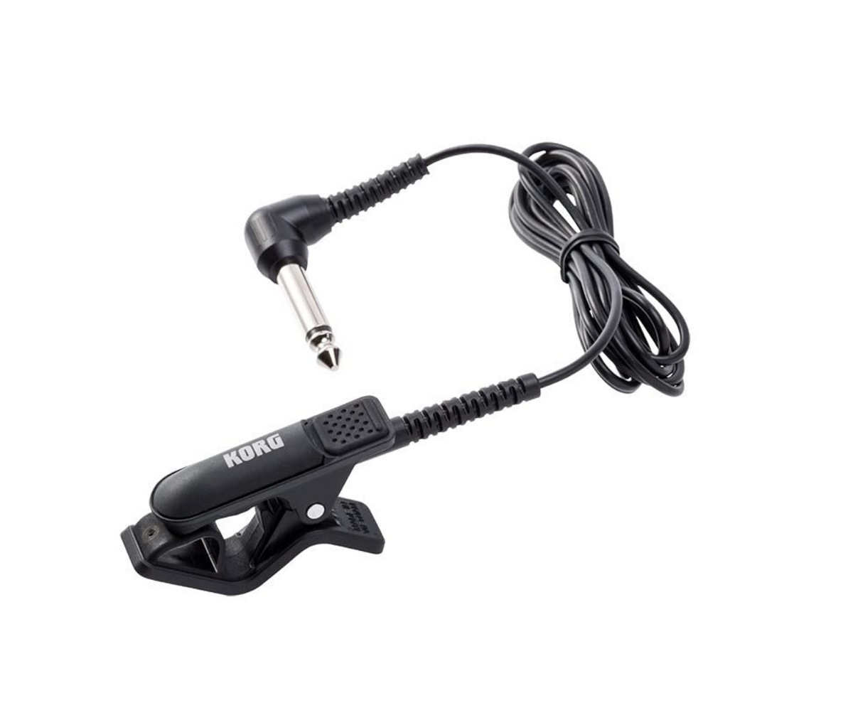 KORG CM-300-BK Best Contact Microphone Clip-type Mic for Stable Attachment to a Variety of Instruments with High-precision Tuning