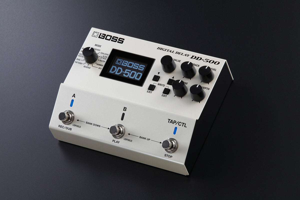 BOSS DD-500 Digital Delay Best Guitar Effects Pedal with 12 Delay Modes, Built-in Phrase Looper, MIDI, USB