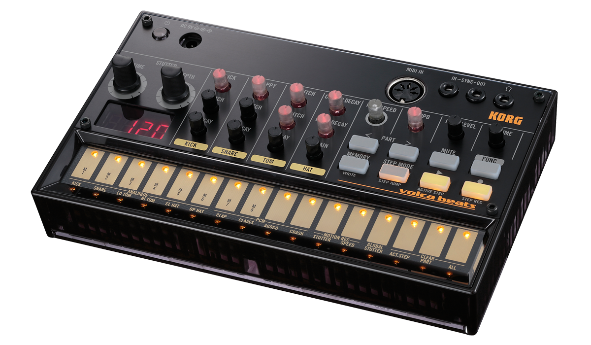KORG volca beats Best Analogue Rhythm Synthesizer Machine True-Analog Synthesizers with Built-In Sequencers for Analog Leads, Basses, or Rhythms