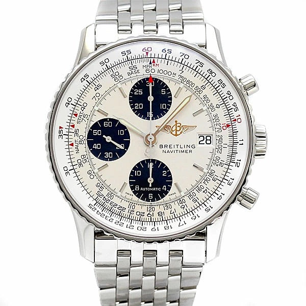 Breitling Old Navitimer Japan Edition A132GJANP(A13324) Silver Dial Men&#39;s Watch