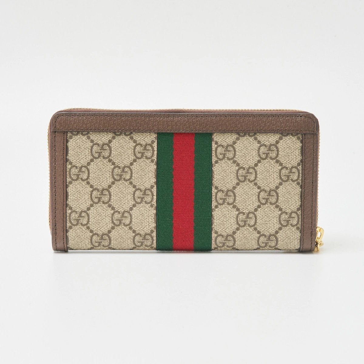 GUCCI Women&#39;s Wallet Ophidia GG Supreme Beige x Brown x Web Line