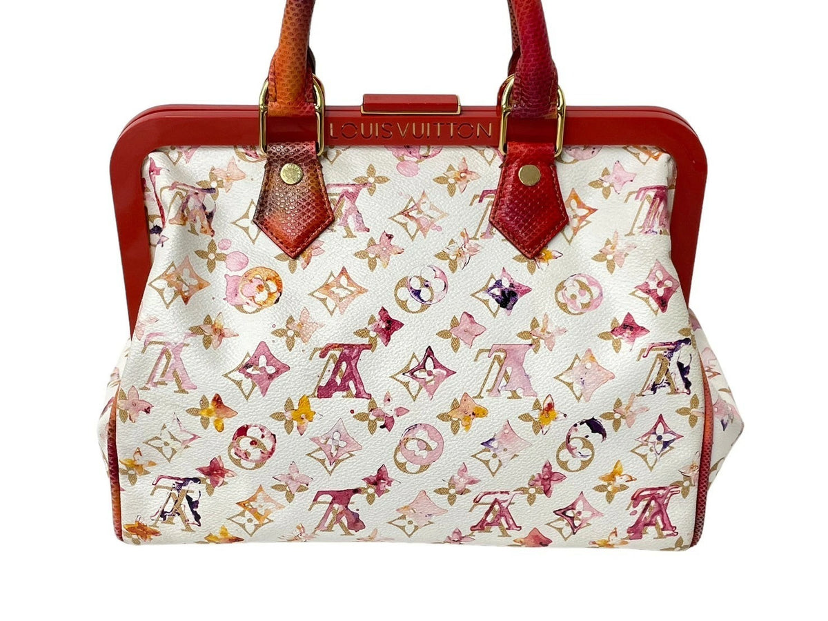 Louis Vuitton Speedy 30 Handbag Monogram Watercolor 2008 Limited M95729