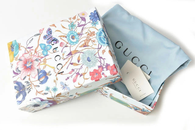 GUCCI Flora Women&#39;s Wallet Japan Limited Edition Canvas Blue Multi 577350