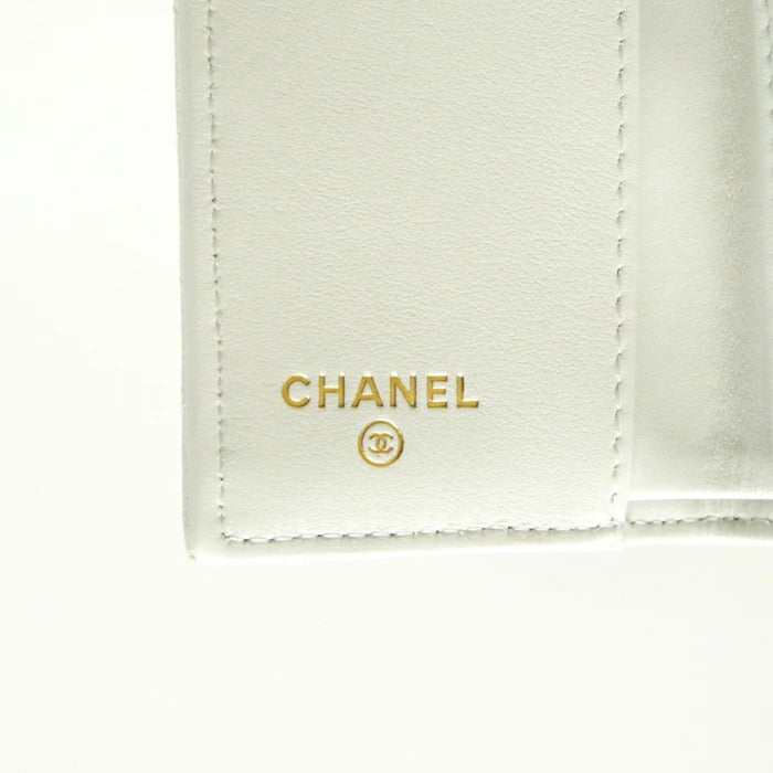 CHANEL Matelasse Women&#39;s Wallet Classic Small Flap Caviar Skin AP0230