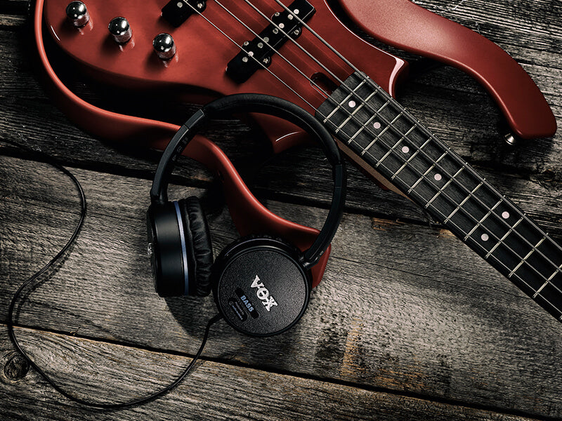 VOX VGH BASS Guitar Amplifier Headphones with Built-in Adjustable Compressor, Easy to Operate Controls