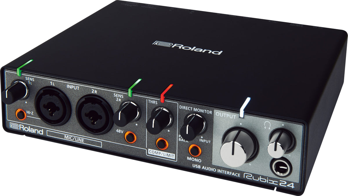Roland Rubix24 USB MIDI Audio Interface with 2-in/4-out USB Audio Interface and 2 Low-noise Mic Preamps