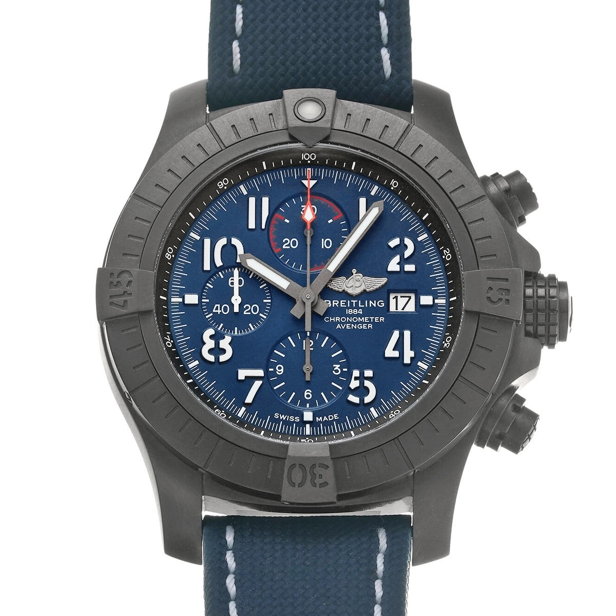 BREITLING V13375101C1X1 Super Avenger Chronograph 48 Night Mission Men&#39;s Watch