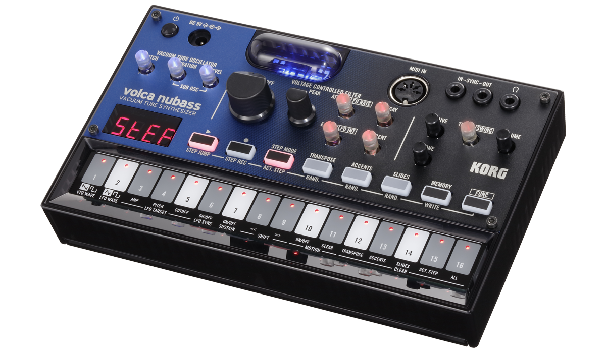 KORG volca nubass Vacuum Tube Best Synthesizer Bass Machine for Classic and New Sounds with the Power of Modern Synthesizer