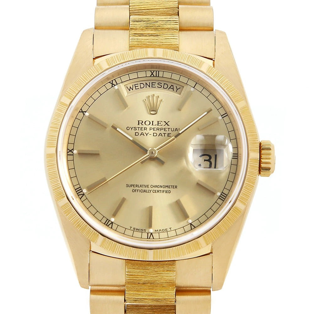 Rolex Day-Date 18248(L) Champagne Gold Dial Automatic Men&#39;s Watch
