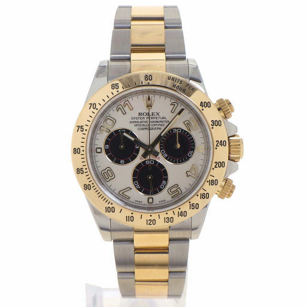 ROLEX Cosmograph Daytona 116523 Stainless Steel Yellow Gold Men&#39;s Watch