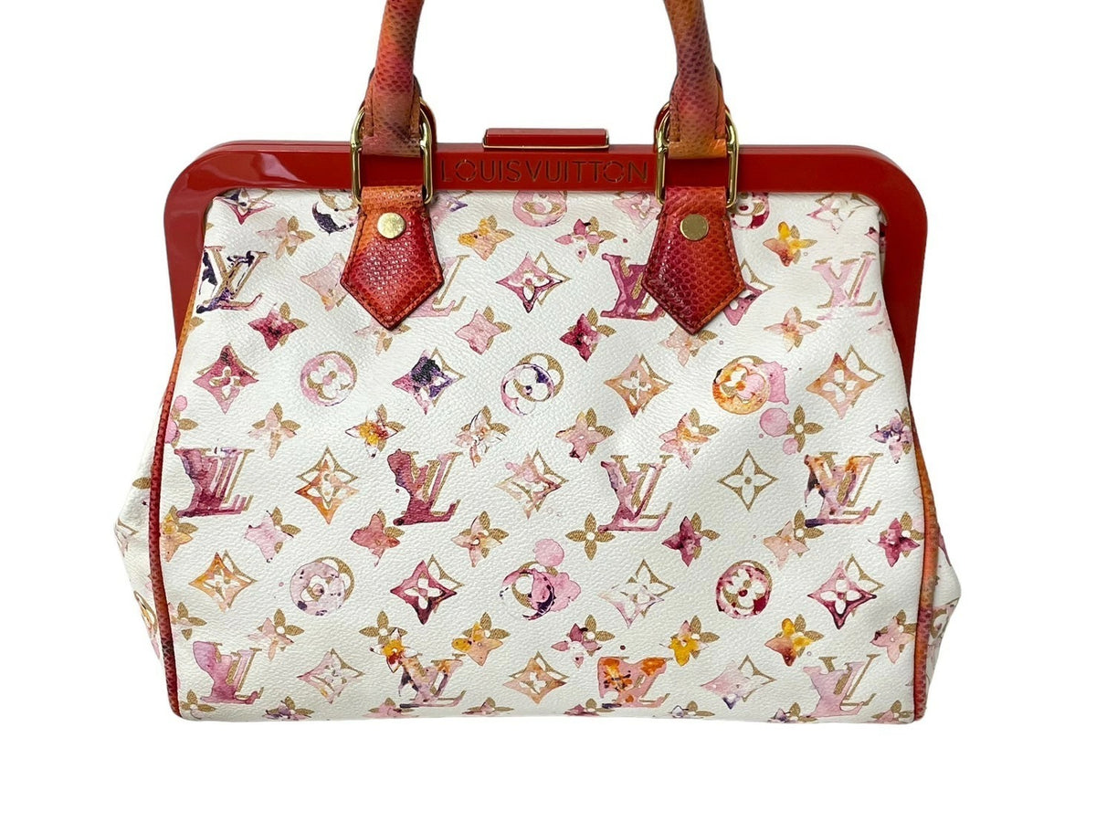 Louis Vuitton Speedy 30 Handbag Monogram Watercolor 2008 Limited M95729