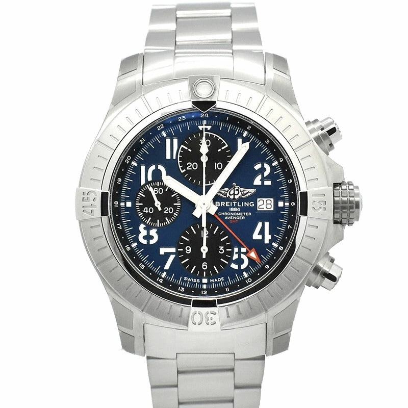 BREITLING Avenger Chronograph GMT 45 A24315101C1A1 Blue/Black Dial Men&#39;s Watch