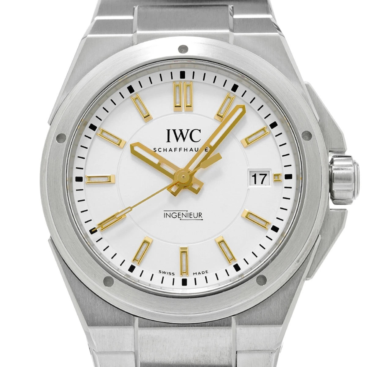 IWC Ingenieur Automatic IW323906 Silver Plated Dial Stainless Steel Men&#39;s Watch