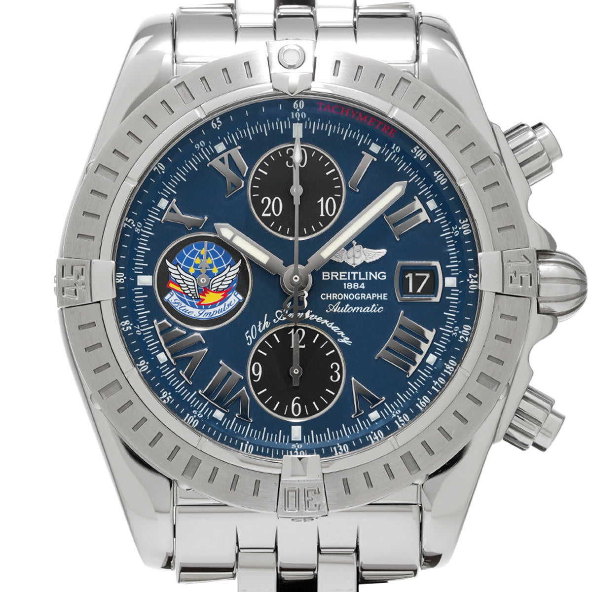 Breitling Chronomat Evolution Blue Impulse A156CBIPA Blue/Black Men&#39;s Watch