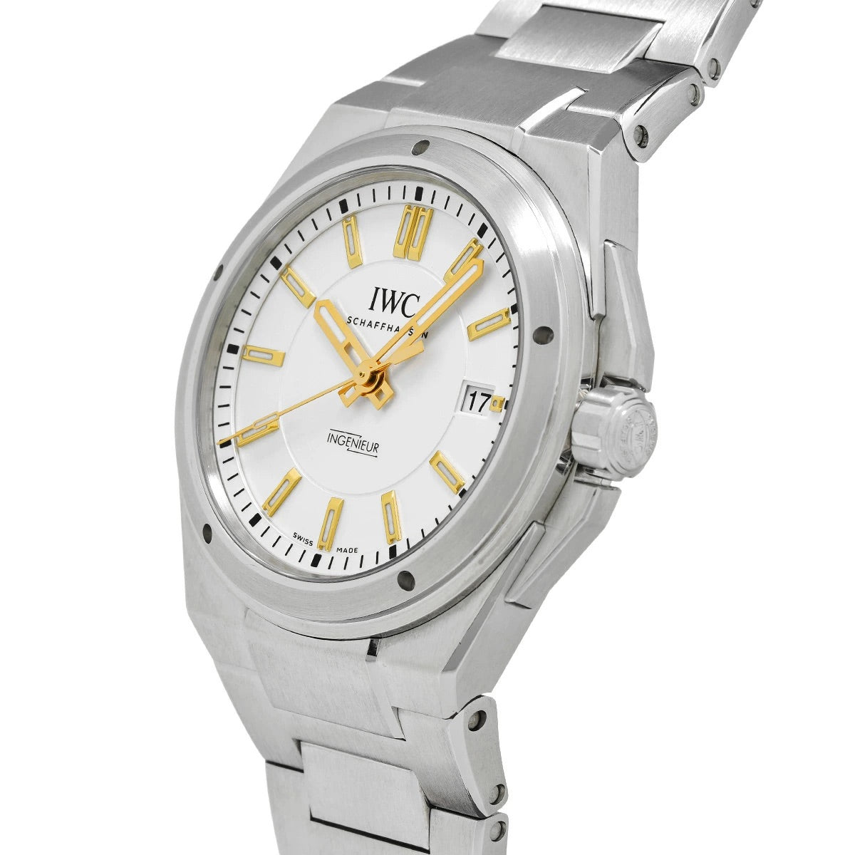 IWC Ingenieur Automatic IW323906 Silver Plated Dial Stainless Steel Men&#39;s Watch