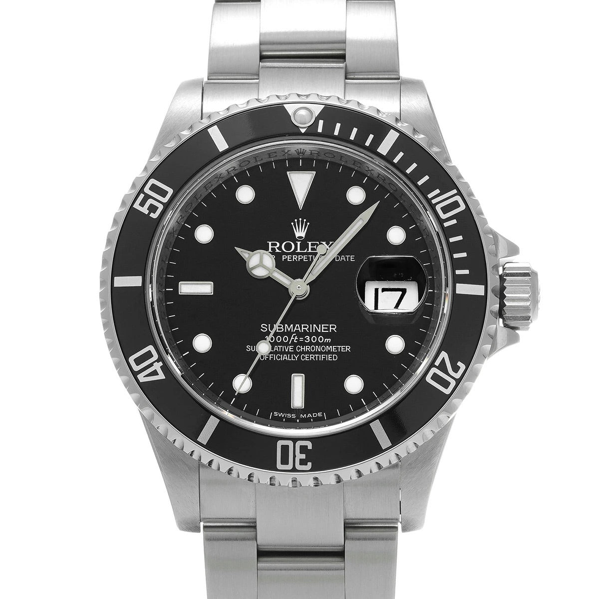 Rolex Submariner Date 16610 Black Dial Stainless Steel Automatic Men’s Watch