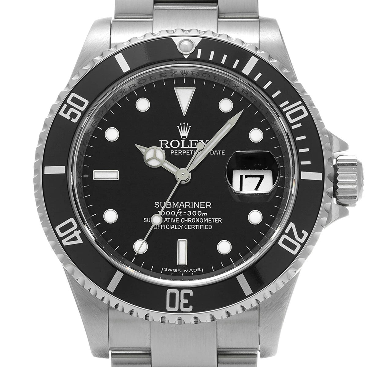 Rolex Submariner Date 16610 Black Dial Stainless Steel Automatic Men’s Watch