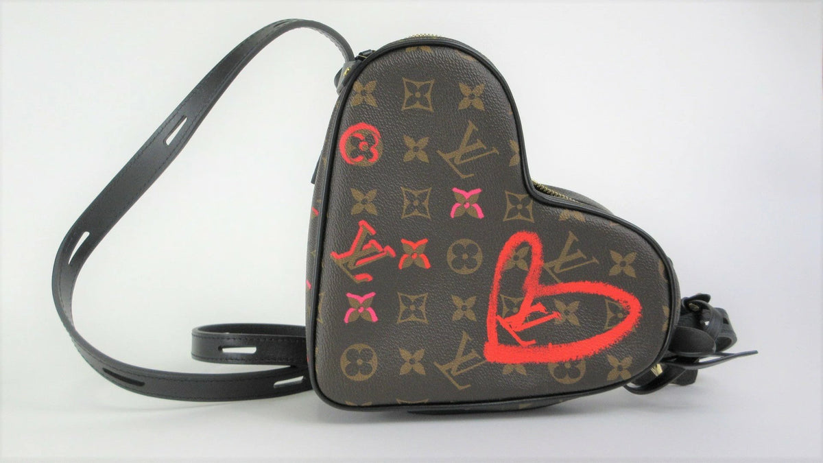 Louis Vuitton Monogram/Valentine Heart-Shaped Shoulder Bag M45890