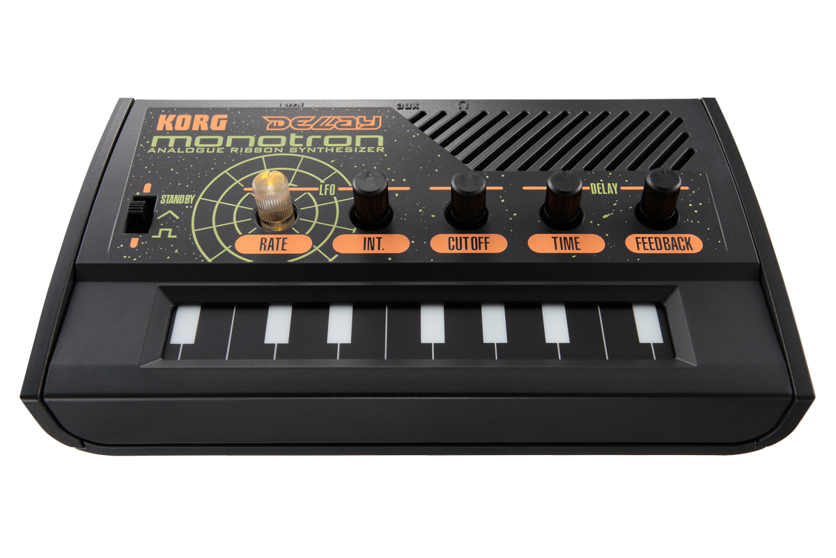 KORG monotron Delay Analogue Ribbon Best Sound Synthesizer Keyboard Built-in Speaker and Battery Power for Go Anywhere Analog Sound