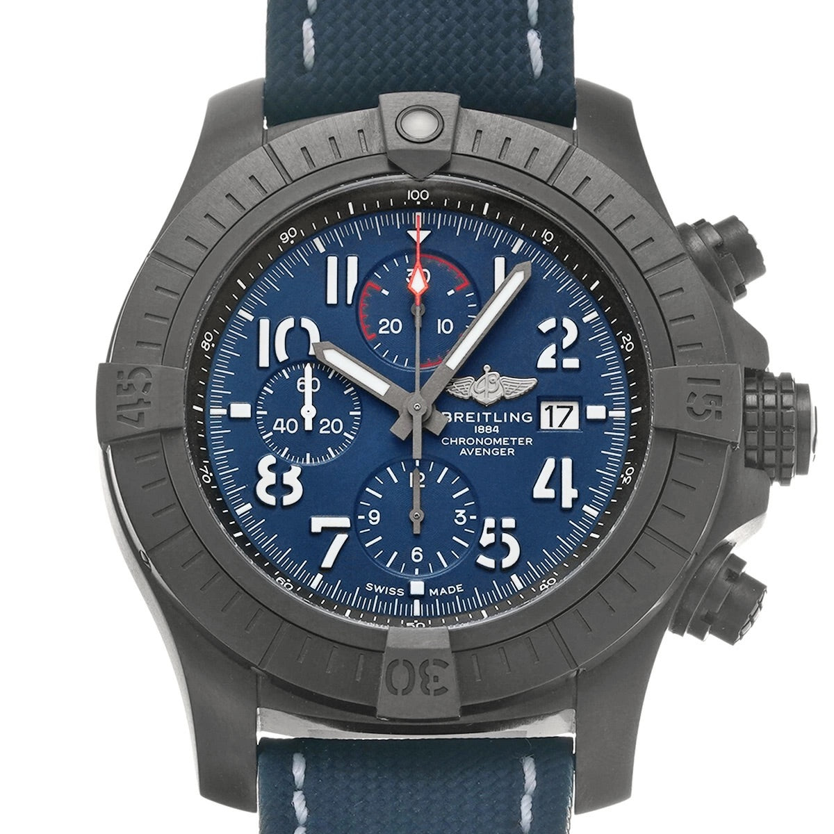 BREITLING V13375101C1X1 Super Avenger Chronograph 48 Night Mission Men&#39;s Watch