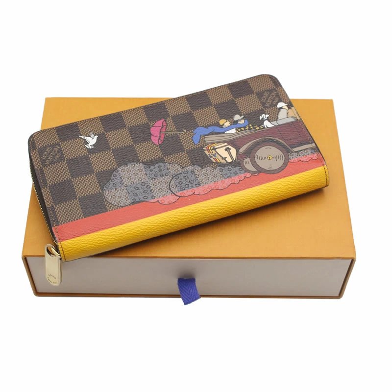 Louis Vuitton Travel Illustration Damier Evasion 2015 Women&#39;s Wallet N61240