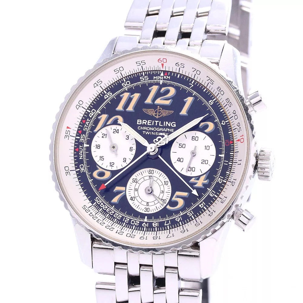 BREITLING Navitimer Twin Sixty 2 A39022.1 Black Dial Automatic Men&#39;s Watch