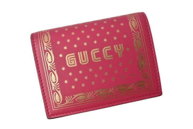 Gucci Guccy Fold Sega Women&#39;s Wallet Collaboration Pink/Gold