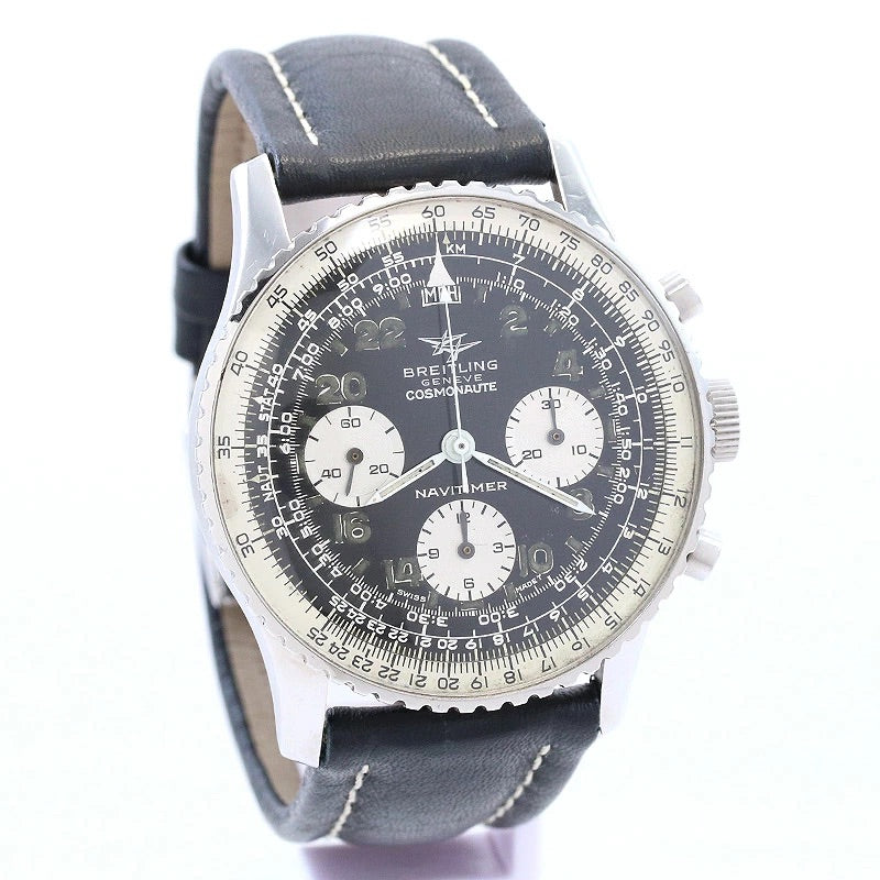 BREITLING Navitimer Cosmonaut Ref.809 Black/Silver Dial Automatic Men&#39;s Watch