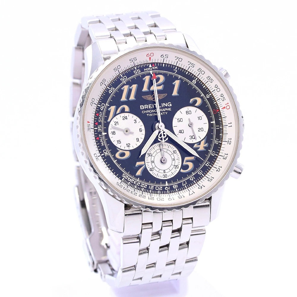 BREITLING Navitimer Twin Sixty 2 A39022.1 Black Dial Automatic Men&#39;s Watch