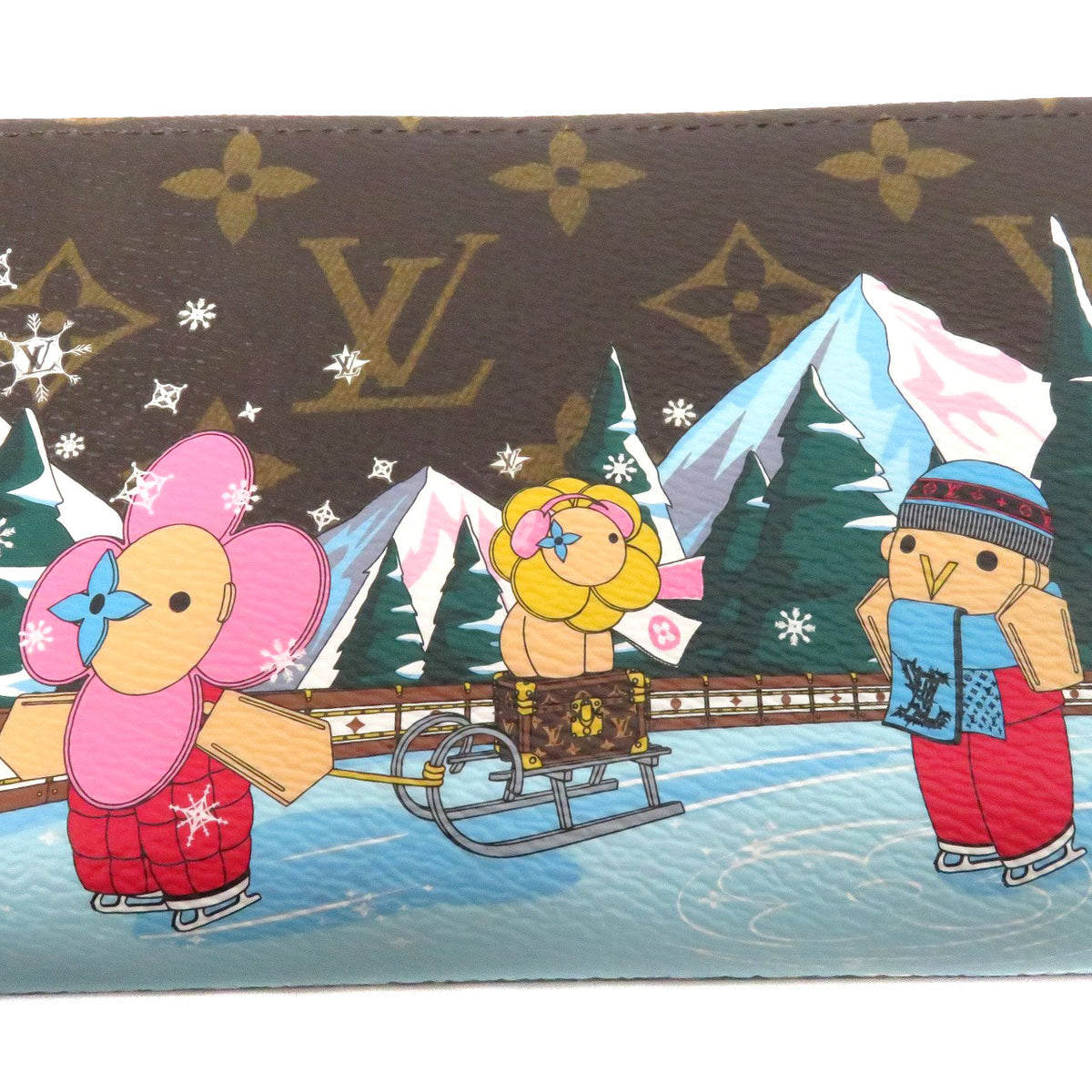 Louis Vuitton Vivienne Monogram Christmas Limited Edition Women&#39;s Wallet M82614