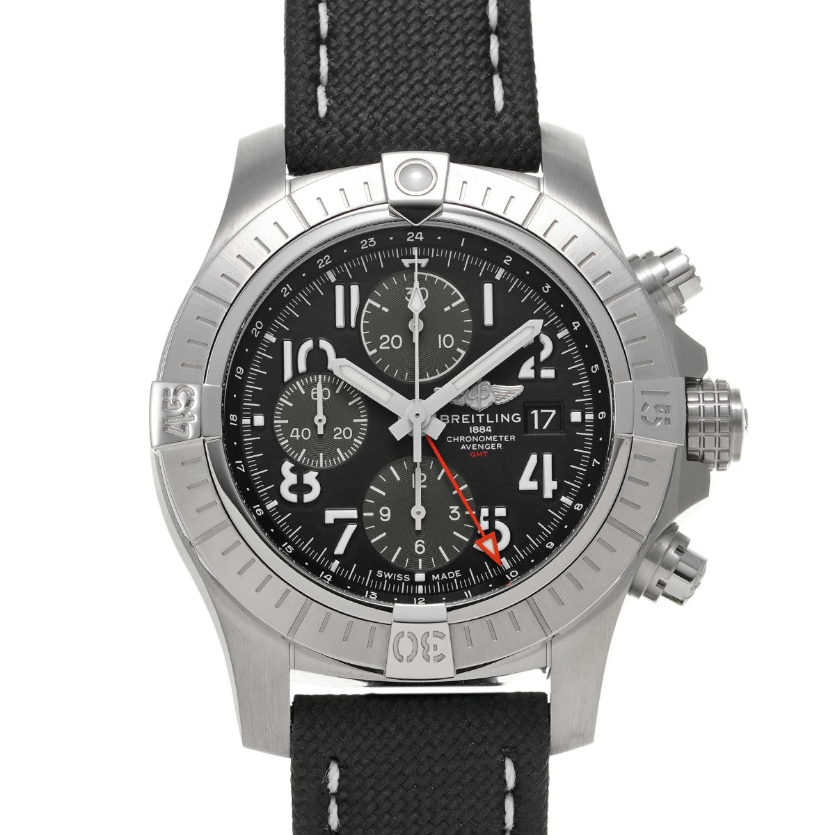 Breitling Avenger Chronograph GMT 45 A24315101B1X2 Black/Grey Men&#39;s Watch