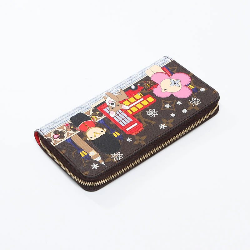 Louis Vuitton Monogram Zippy Christmas Graphic 2021 Women&#39;s Wallet