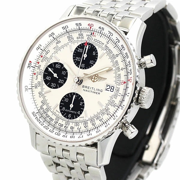 Breitling Old Navitimer Japan Edition A132GJANP(A13324) Silver Dial Men&#39;s Watch