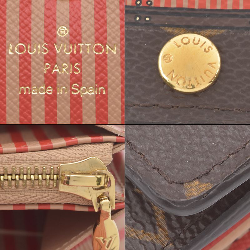 Louis Vuitton Portefeuille Sarah Trunk &amp; Lock Women&#39;s Wallet M60415