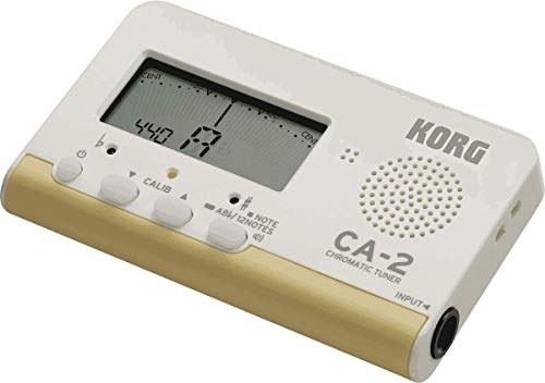 KORG CA-2 Chromatic Best Guitar Tuner Ideal Compact Tuner for Brass Band or Orchestra Needle-style Meter with High-visibility Note and String Name