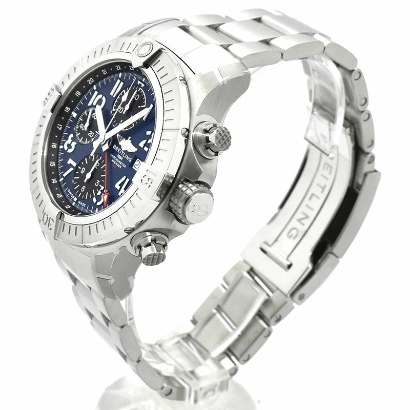 BREITLING Avenger Chronograph GMT 45 A24315101C1A1 Blue/Black Dial Men&#39;s Watch