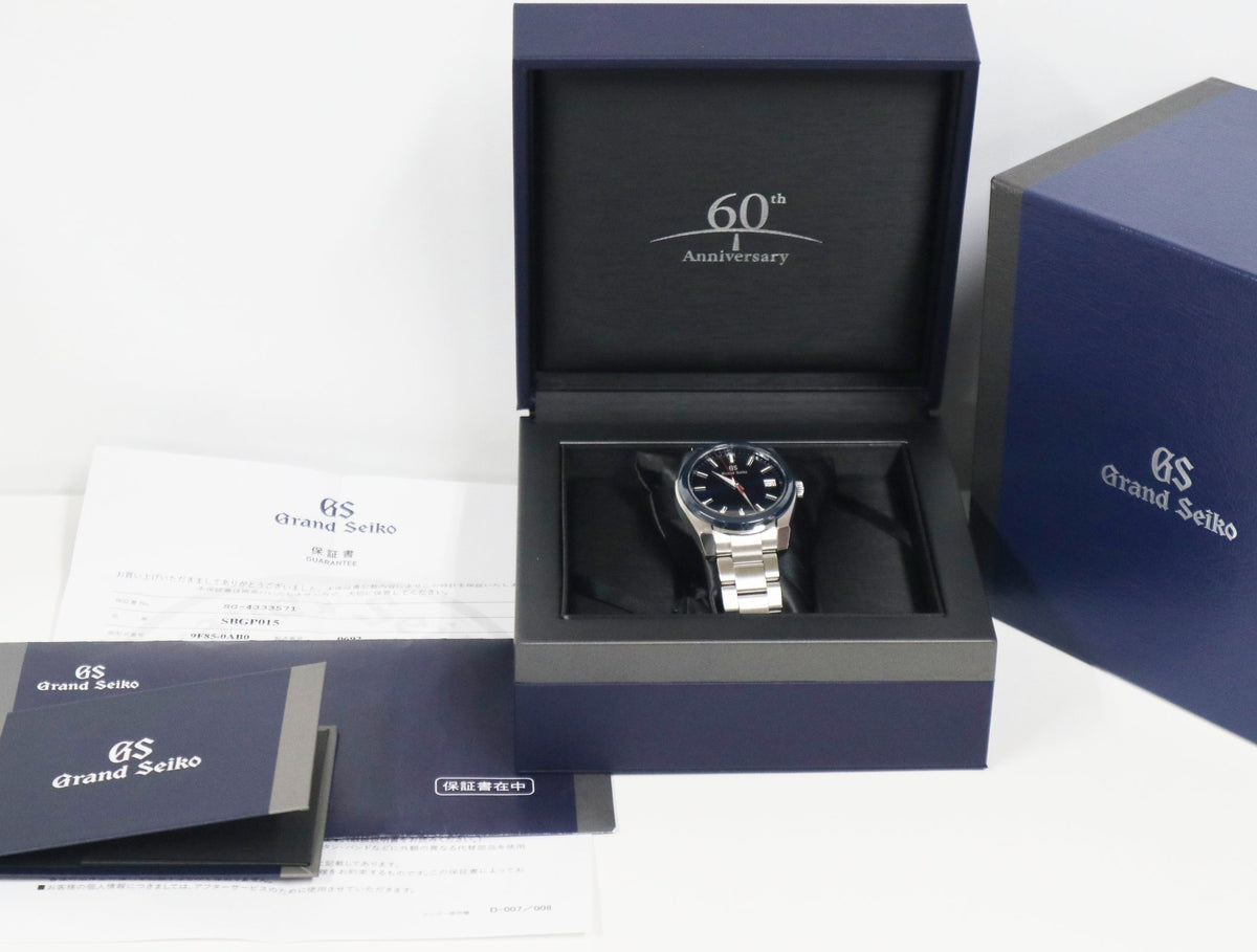 Grand Seiko 60th Anniversary Model SBGP015 Limited 9F85-0AB0 Quartz Men&#39;s Watch