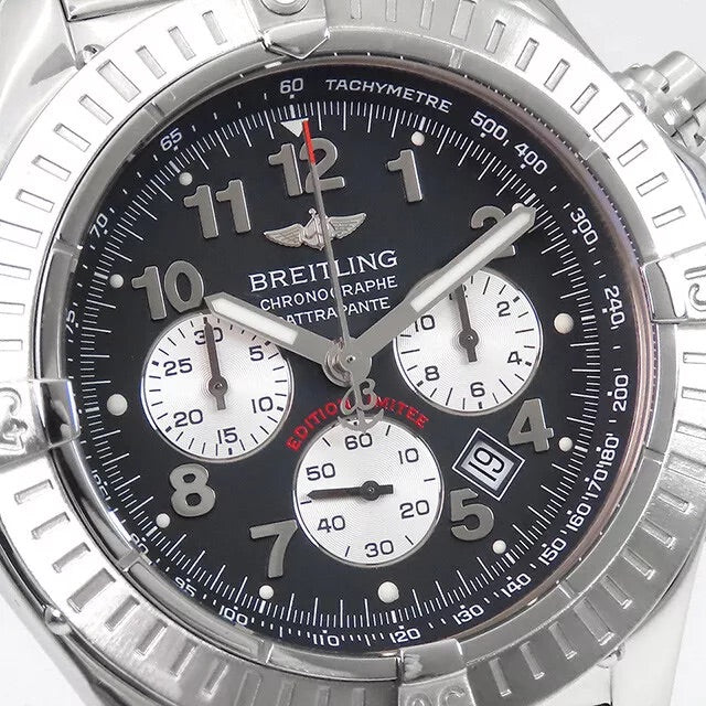 Breitling Avenger 69 Chronograph Limited Edition A69360 Black Dial Men&#39;s Watch