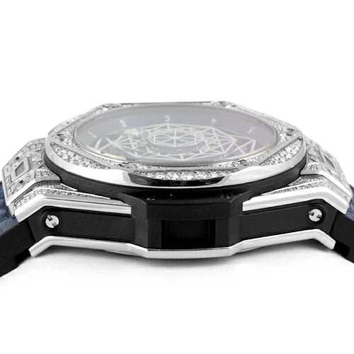 Hublot Big Bang Unico Sun Blue Blue Pave 415.NX.7179.VR.1704.MXM18 Men&#39;s Watch
