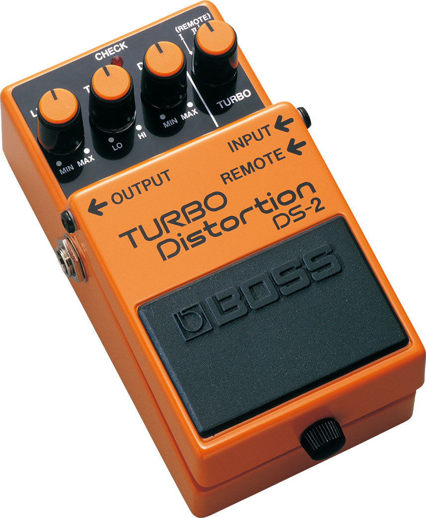 BOSS DS-2 Turbo Distortion Best Guitar Effects Pedal Warm and Mellow Distortion Blues-Rock Rhythms Distortion and Mid-range Boost for Leads