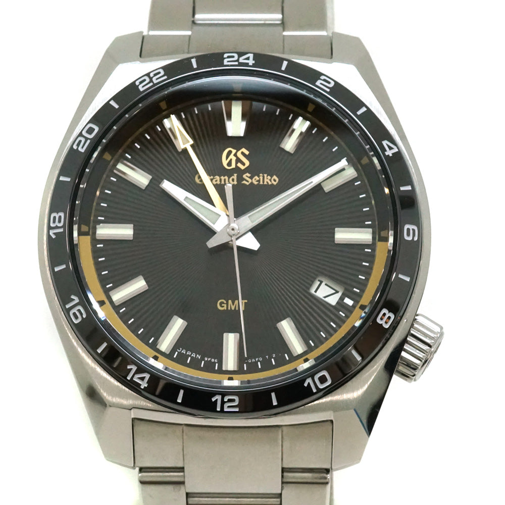 Grand Seiko SBGN023 140th Anniversary Model GMT Quartz Black Dial Men&#39;s Watch