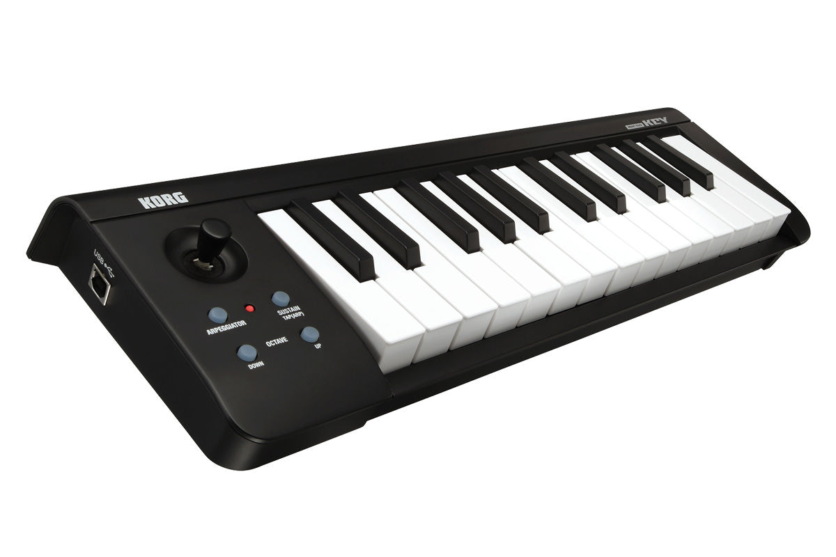 KORG microKEY-25 USB Powered Best MIDI Keyboard Slim, Lightweight, USB Bus-powered Compatible with All Computer-based Music Software