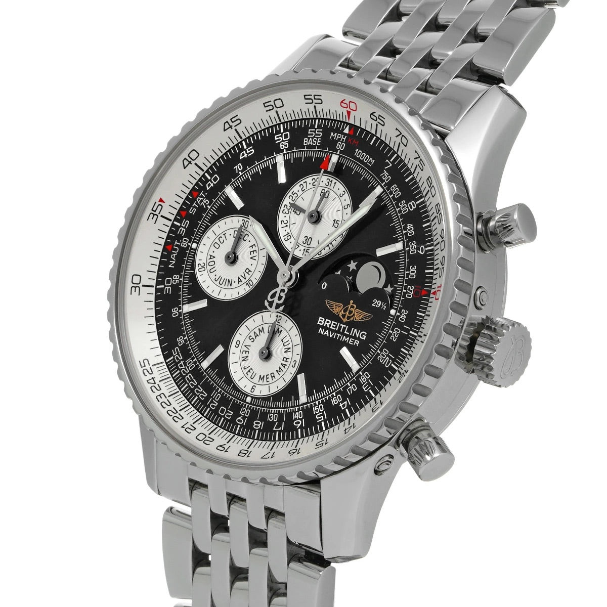 Breitling Navitimer Olympus A190B52NP Black Dial Automatic Men&#39;s Watch