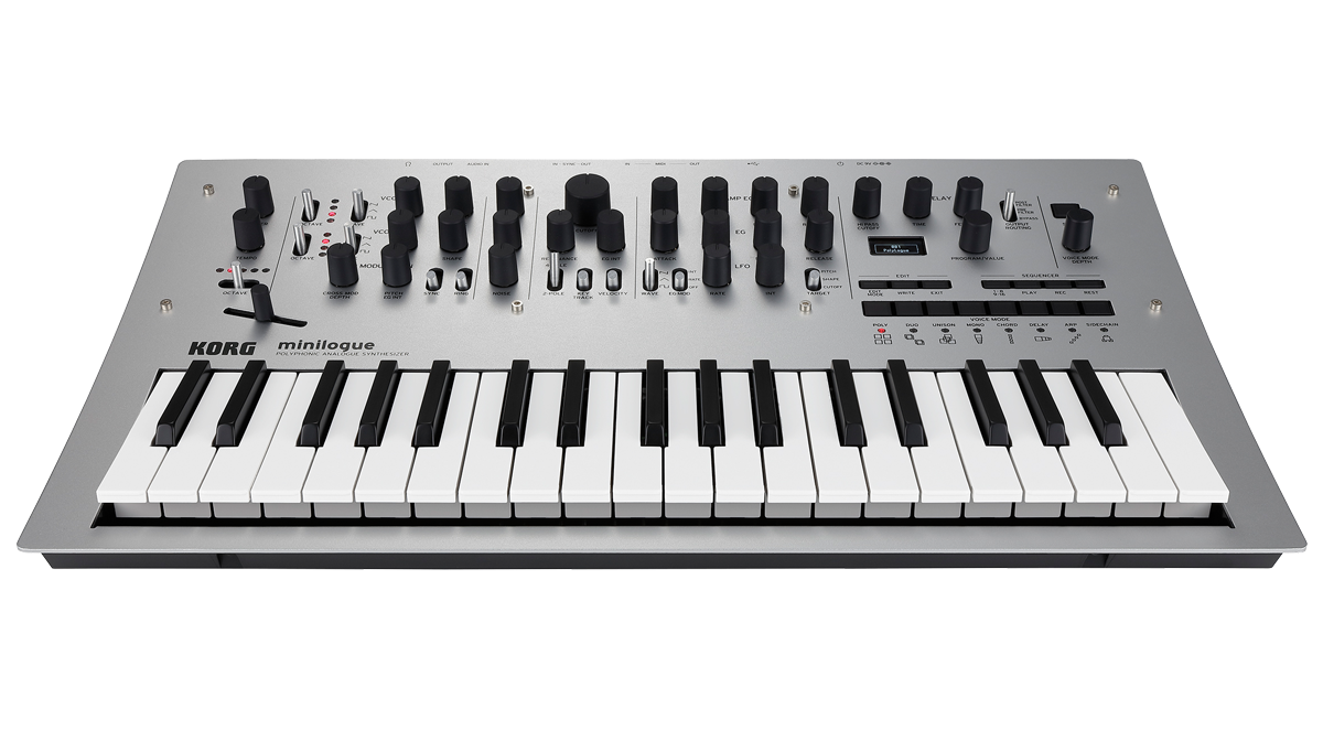 KORG minilogue Polyphonic Analogue Best Sound Synthesizer Keyboard 37 Slim-key Fully Programmable with 200 Program Memories and 100 Sounds Included