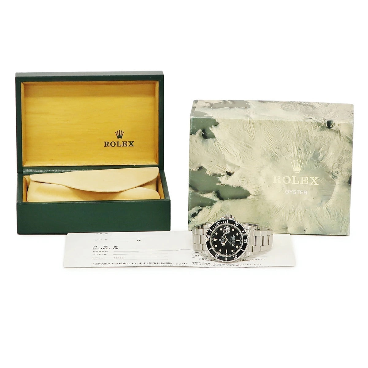 Rolex Submariner Date 16800 Black Spider Tritium Vintage Men’s Watch