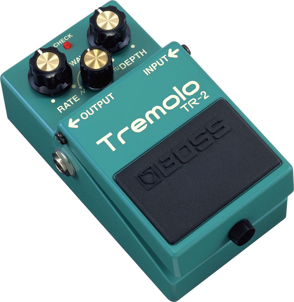 BOSS TR-2 Tremolo Best Guitar Effects Pedal High-quality Vintage Tremolo Effects with Dedicated Wave, Rate and Depth Knobs