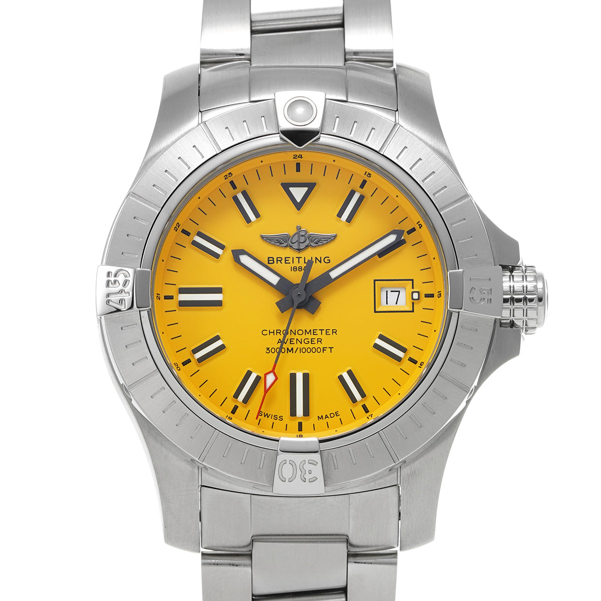 BREITLING Avenger Automatic 45 Seawolf A17319101I1A1 Yellow Dial Men&#39;s Watch