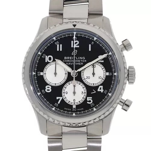 Breitling AB0117131B1A1 Navitimer 8 B01 Chronograph 43 Black Dial Men’s Watch